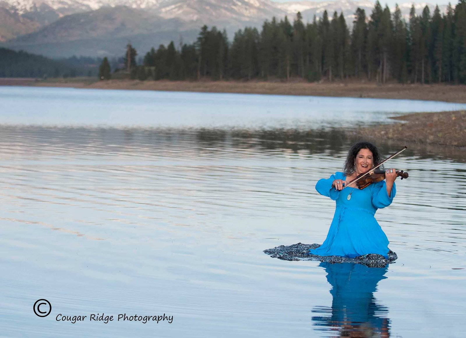 Me Playing the Violin in a Lake
